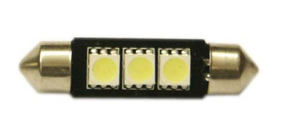 žárovka LED 12V-24V 10W SV 10x39mm čirá 3xLED 5050