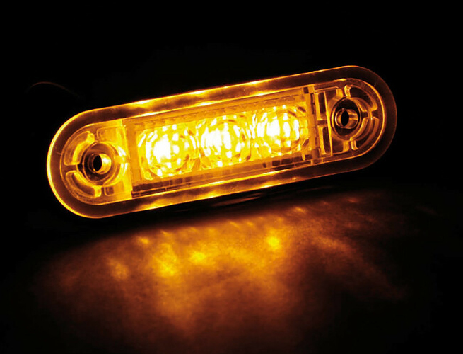 Pozička LED S-13, 9-24V oranžová