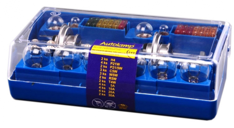 Žárovky servisní box DUO univerzální 2x H4 24V