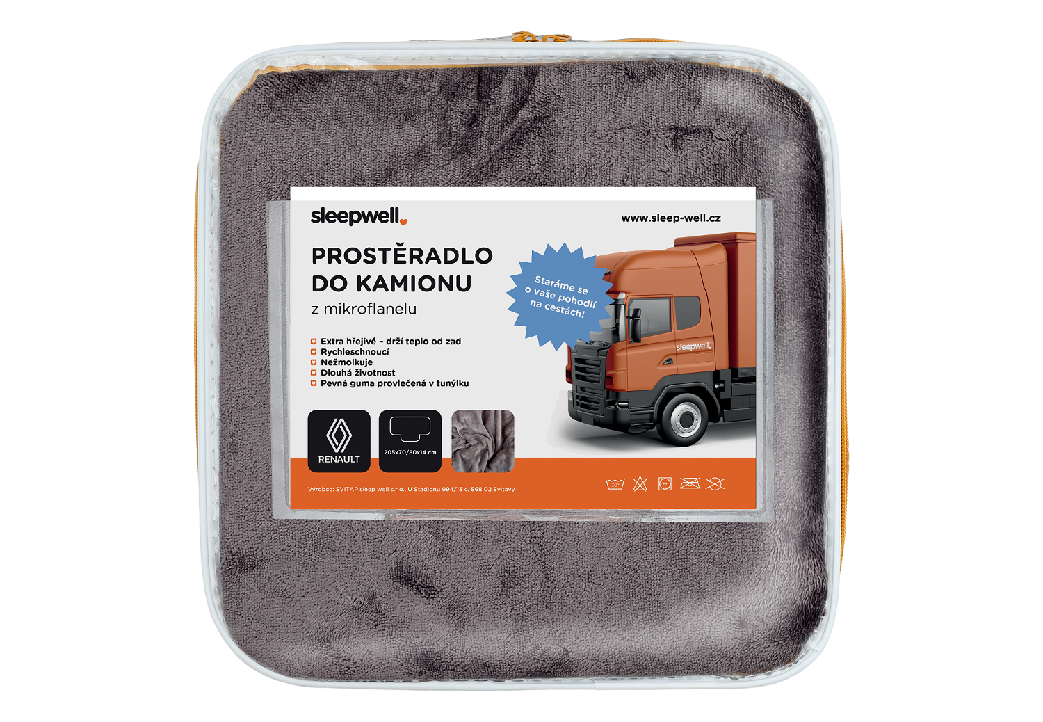 Prostěradlo mikroflanel RENAULT Premium i Gamma T