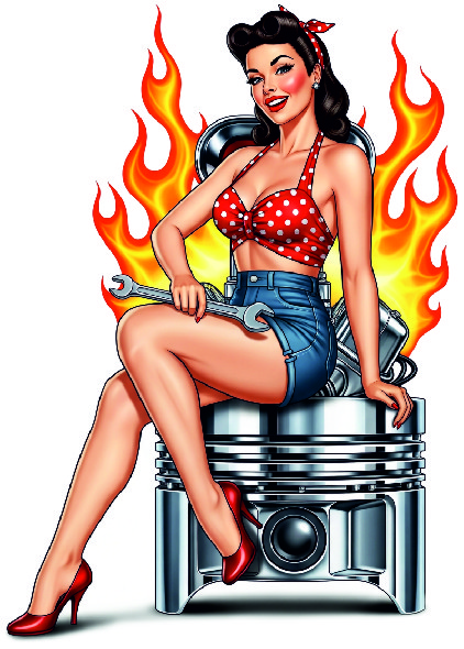 Samolepka Pin Up Girl