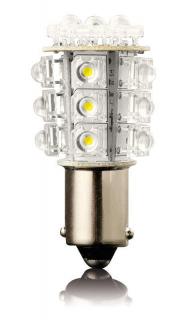 Žárovka LED20 G18 BA15S 12V - RED 2ks